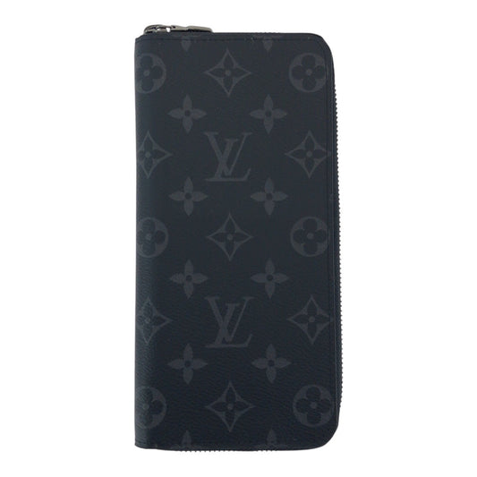 16553
LOUIS VUITTON ルイヴィトン モノグラムエクリプス ジッピー ウォレット ヴェルティカル ブラック 黒 PVC M62295 長財布 ロングウォレット  メンズ A45