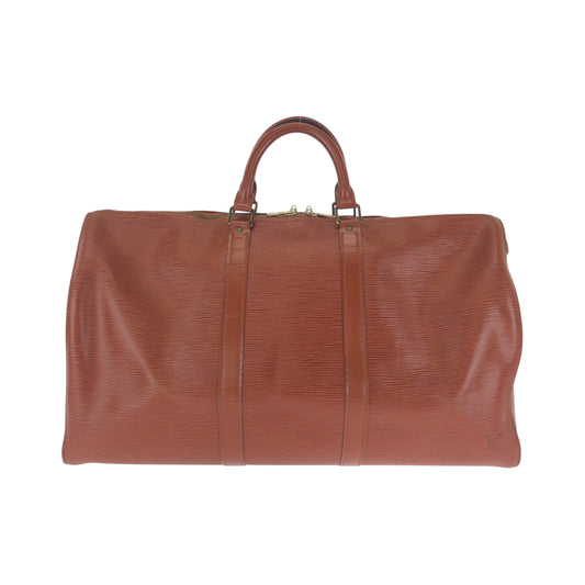 16554
LOUIS VUITTON ルイヴィトン エピ キーポル50 ブラウン ゴールド金具 エピレザー M42963 ボストンバッグ ハンドバッグ  レディース AB64