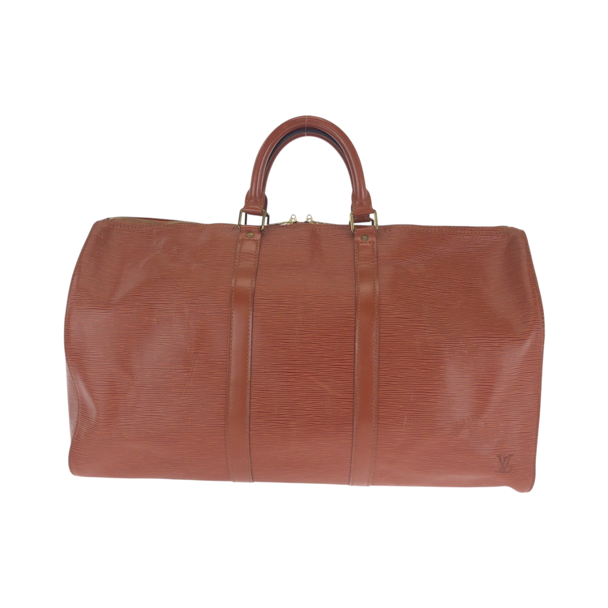 16554
LOUIS VUITTON ルイヴィトン エピ キーポル50 ブラウン ゴールド金具 エピレザー M42963 ボストンバッグ ハンドバッグ  レディース AB64