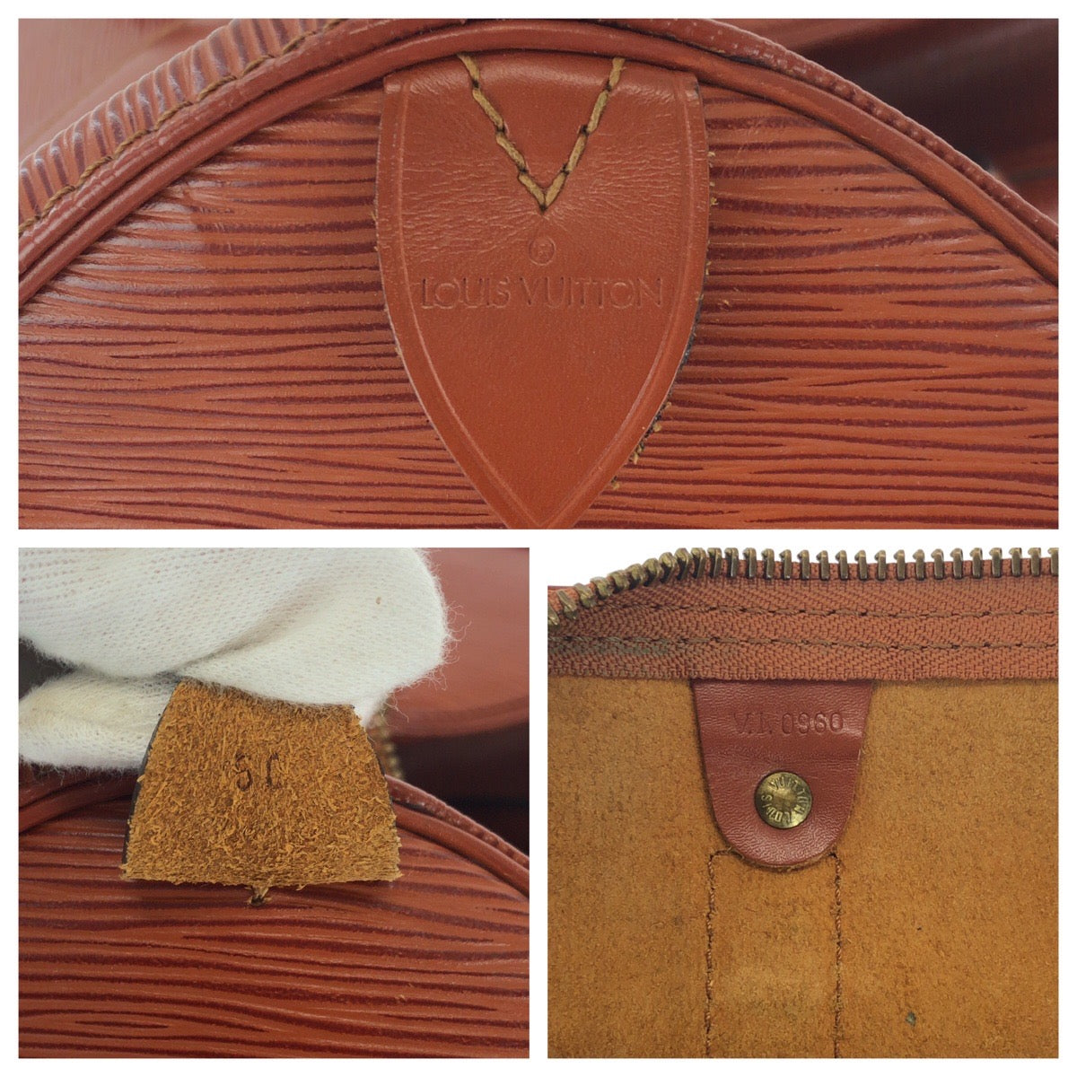 16554
LOUIS VUITTON ルイヴィトン エピ キーポル50 ブラウン ゴールド金具 エピレザー M42963 ボストンバッグ ハンドバッグ  レディース AB64