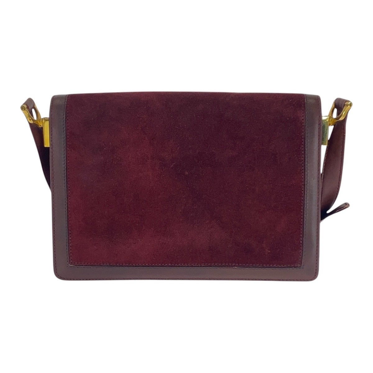 16560
CARTIER カルティエ マストドゥカルティエ ボルドー ゴールド金具 スウェード / レザー ショルダーバッグ ポシェット  レディース