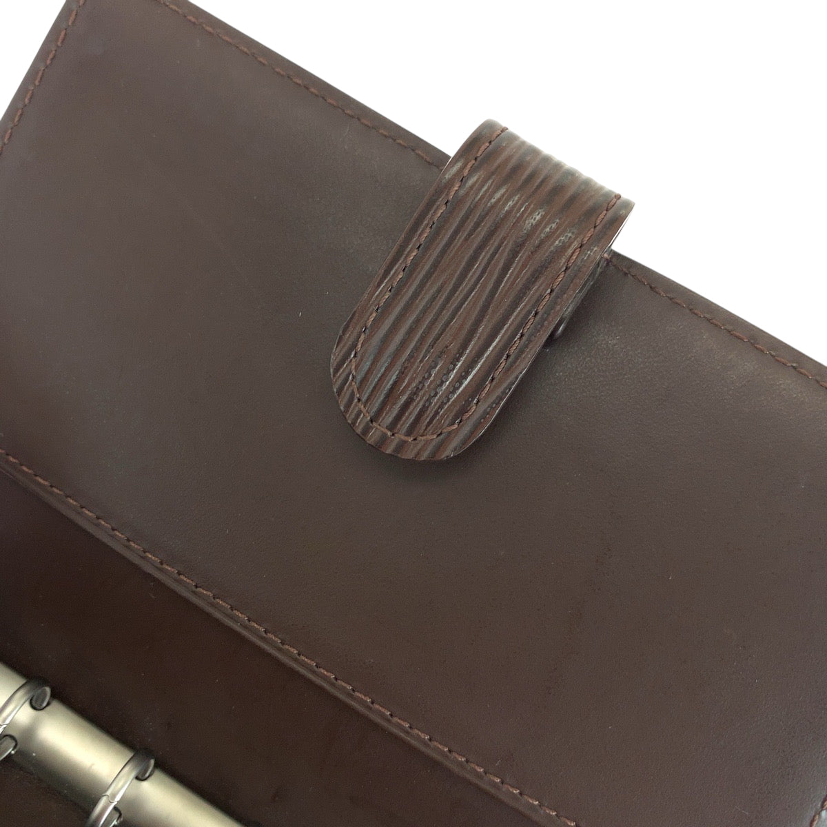 16566
LOUIS VUITTON ルイヴィトン エピ アジェンダPM 男女兼用 ブラウン シルバー金具 エピレザー R2005D 手帳カバー 6穴式  メンズ