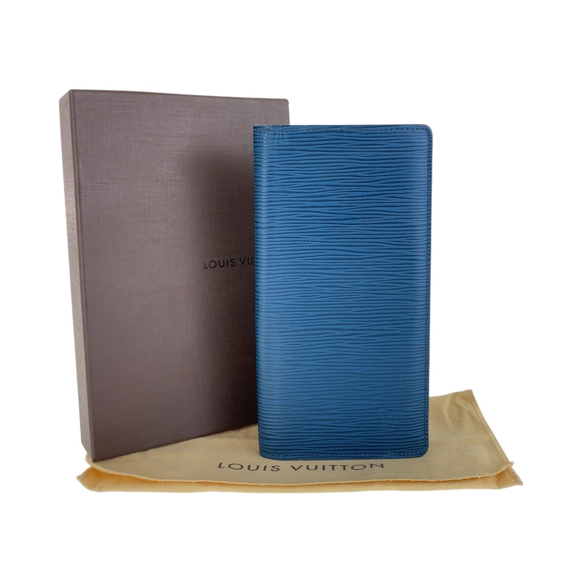 16569
LOUIS VUITTON ルイヴィトン エピ ポルトフォイユ ブラザ ブルーセレスト シルバー金具 レザー M60616 長財布 ロングウォレット  メンズ