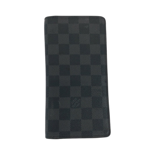 16571
LOUIS VUITTON ルイヴィトン ダミエ グラフィット ポルトフォイユ ブラザ ブラック 黒 グレー シルバー金具 PVC N62665 長財布 ロングウォレット  メンズ