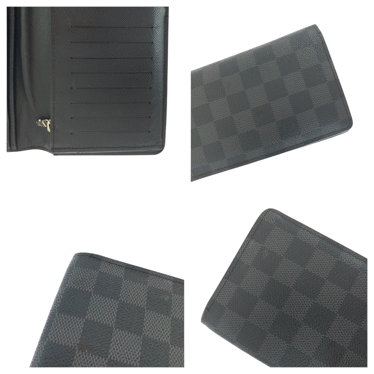 16571
LOUIS VUITTON ルイヴィトン ダミエ グラフィット ポルトフォイユ ブラザ ブラック 黒 グレー シルバー金具 PVC N62665 長財布 ロングウォレット  メンズ