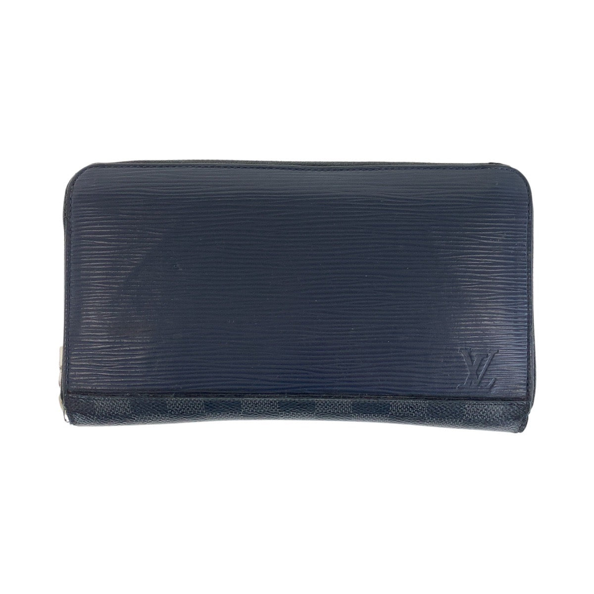 16572
LOUIS VUITTON ルイヴィトン エピ ダミエ グラフィット ジッピー オーガナイザー ネイビー ブラック シルバー金具 レザー / PVC M68227 長財布 ラウンドファスナー  メンズ