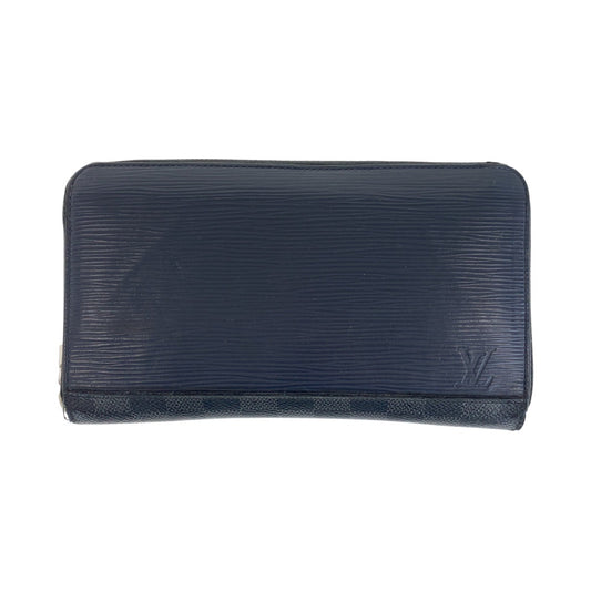 16572
LOUIS VUITTON ルイヴィトン エピ ダミエ グラフィット ジッピー オーガナイザー ネイビー ブラック シルバー金具 レザー / PVC M68227 長財布 ラウンドファスナー  メンズ