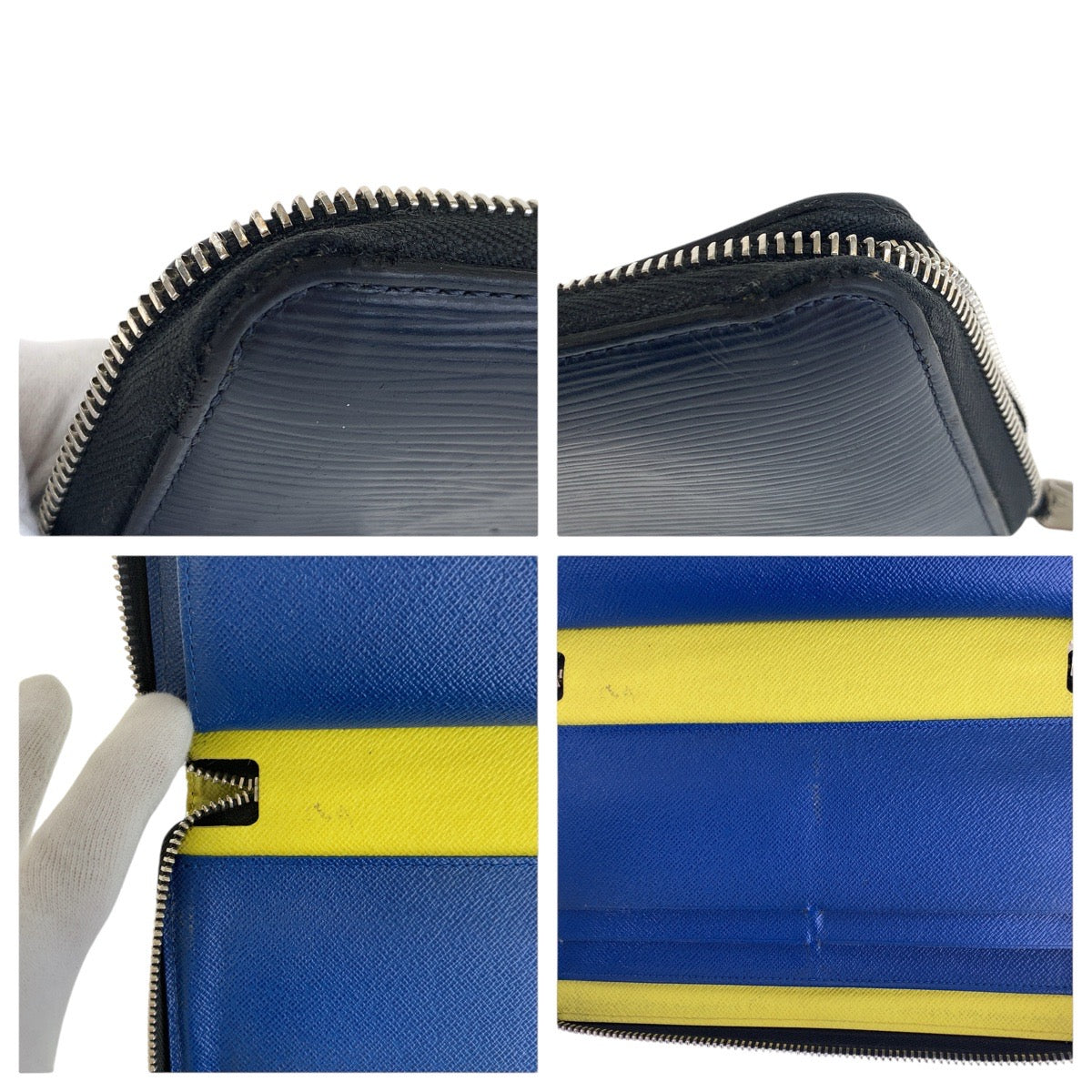 16572
LOUIS VUITTON ルイヴィトン エピ ダミエ グラフィット ジッピー オーガナイザー ネイビー ブラック シルバー金具 レザー / PVC M68227 長財布 ラウンドファスナー  メンズ