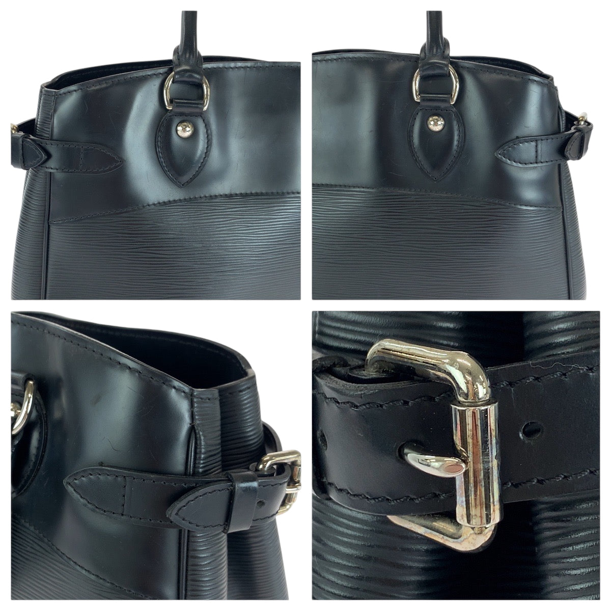 16580
LOUIS VUITTON ルイヴィトン エピ パッシィPM ブラック 黒 シルバー金具 エピレザー M59262 ハンドバッグ トートバッグ ショルダーバッグ  レディース ABP50