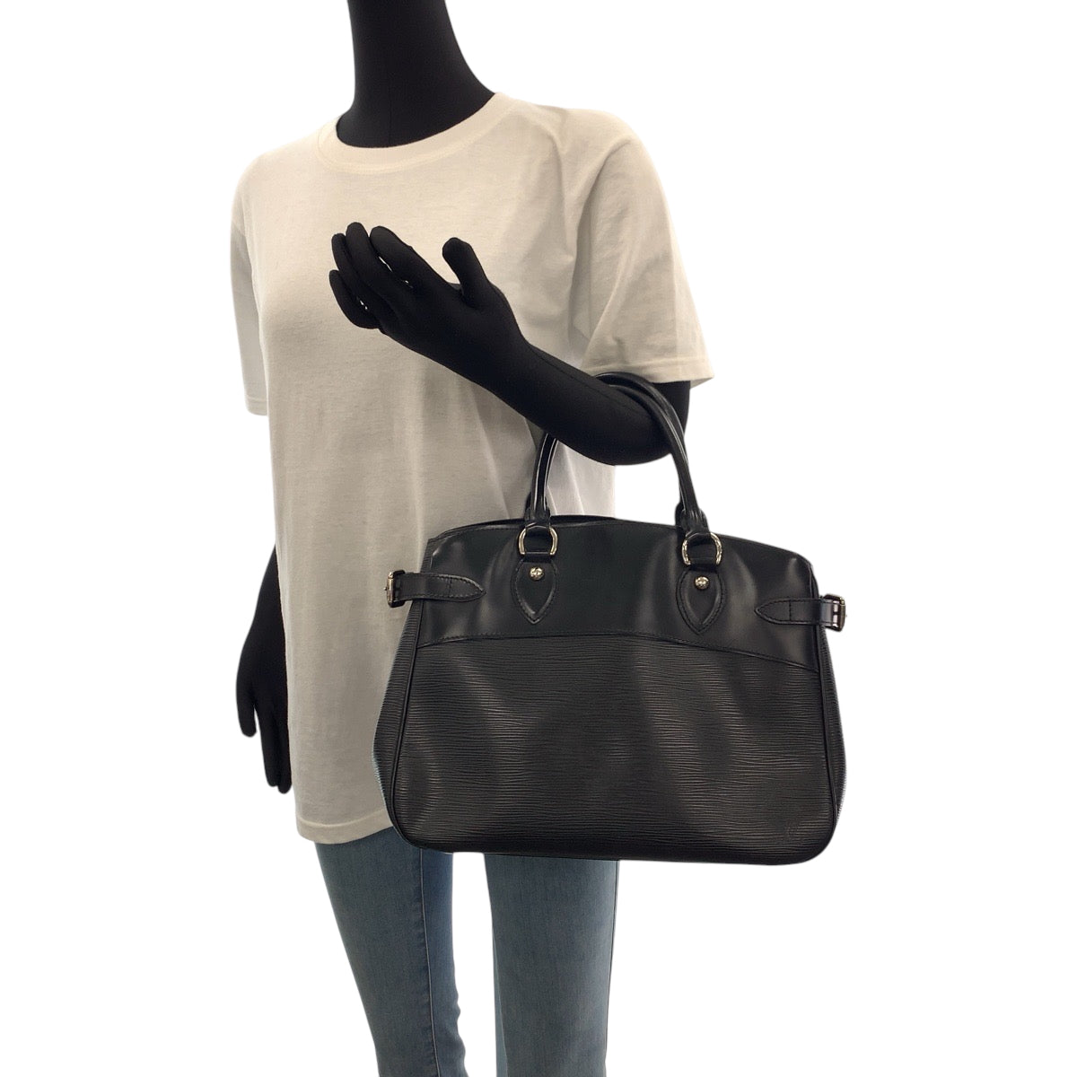 16580
LOUIS VUITTON ルイヴィトン エピ パッシィPM ブラック 黒 シルバー金具 エピレザー M59262 ハンドバッグ トートバッグ ショルダーバッグ  レディース ABP50