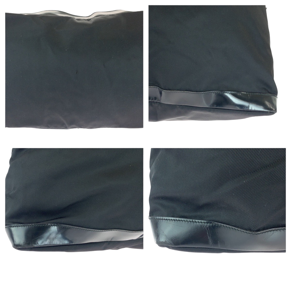 16582
GUCCI グッチ ブラック 黒 シルバー金具 ナイロン / エナメル 012 0153 ショルダーバッグ ボストンバッグ  レディース AB26