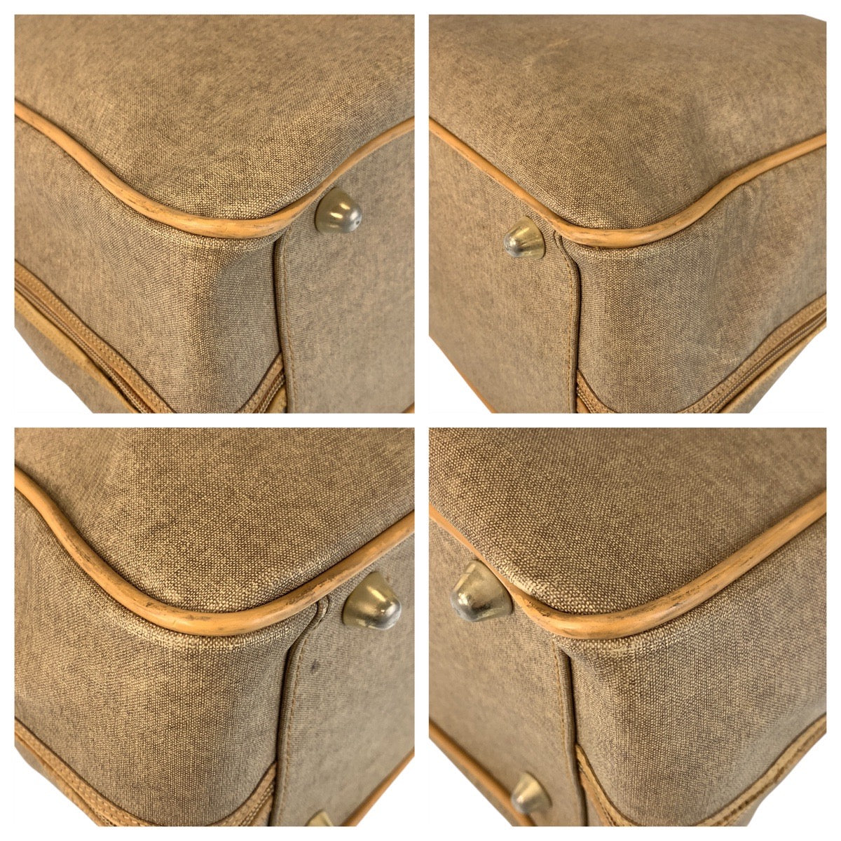 16583
GUCCI グッチ ヴィンテージ シェリーライン オールドグッチ ベージュ ゴールド金具 PVC 012 39 4863 ボストンバッグ 男女兼用  レディース AB40