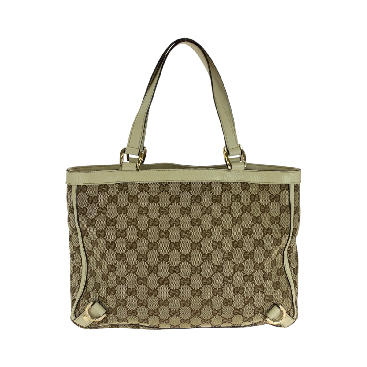 16584
GUCCI グッチ ベージュ アイボリー ゴールド金具 GGキャンバス 170004 トートバッグ ハンドバッグ  レディース AB34