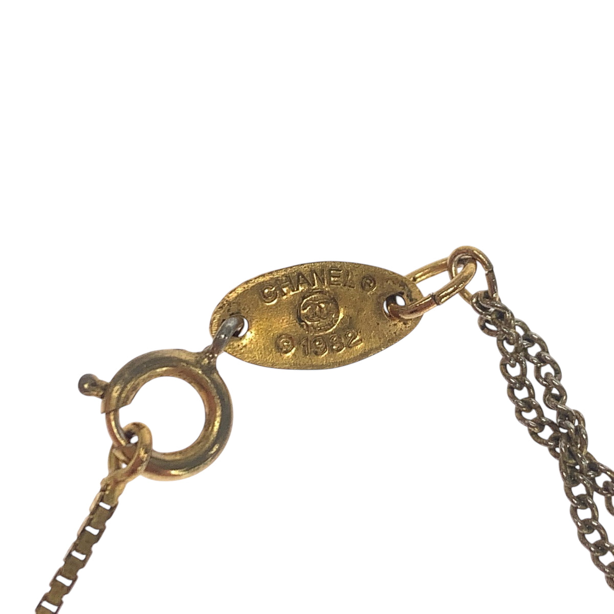 16592
CHANEL シャネル ヴィンテージ ココマーク ゴールド メッキ ネックレス 1982刻印  レディース