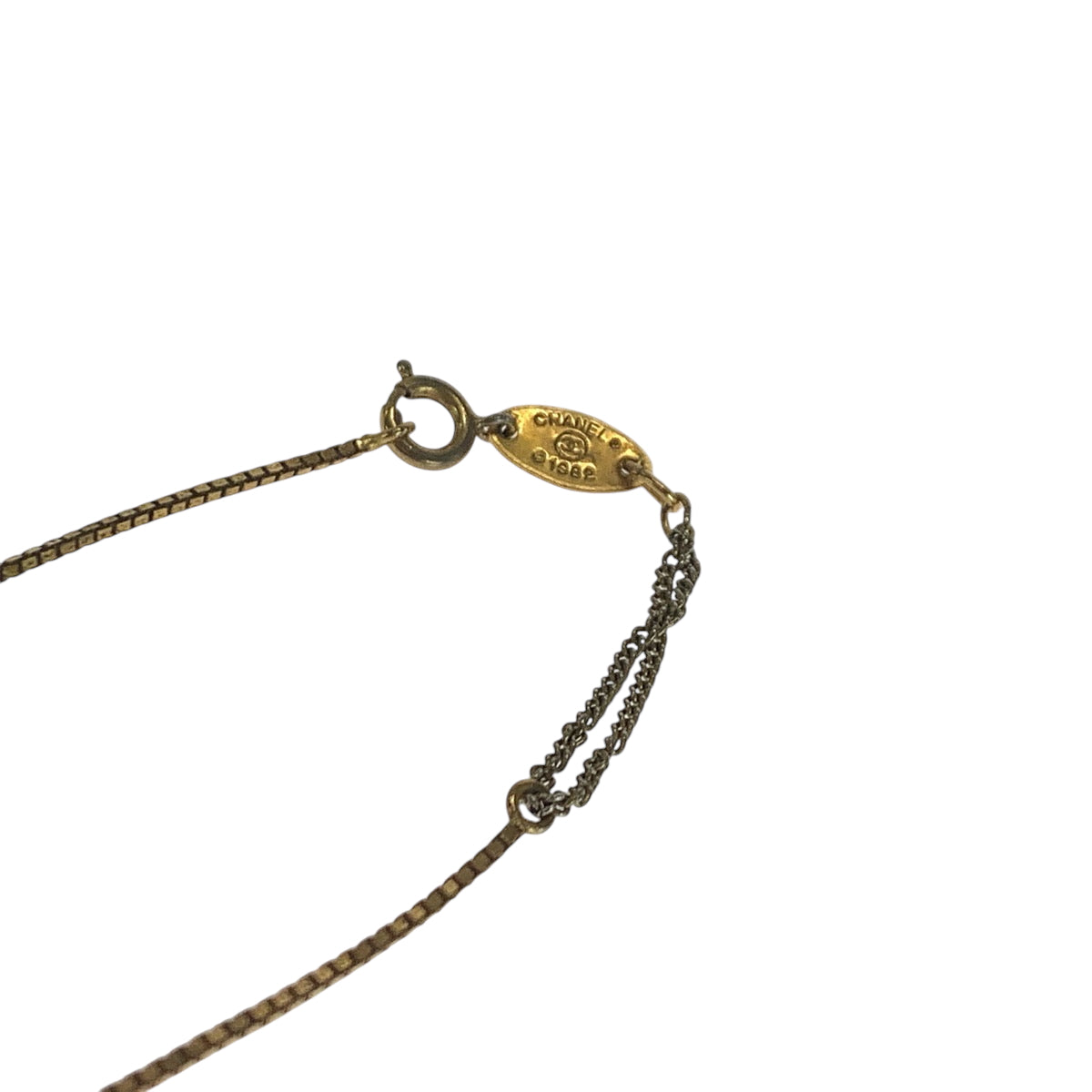 16592
CHANEL シャネル ヴィンテージ ココマーク ゴールド メッキ ネックレス 1982刻印  レディース