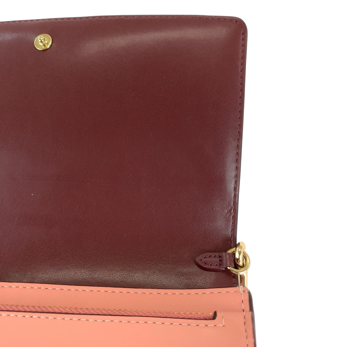 16594
COACH コーチ シグネチャー ピンク ゴールド金具 PVC ショルダーウォレット ショルダーバッグ  レディース A10