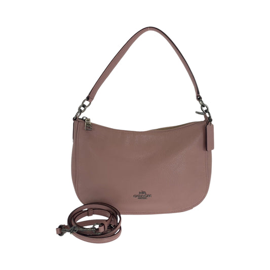 16596
COACH コーチ チェルシー ロゴ ピンク シルバー金具 PVC ショルダーバッグ ハンドバッグ 2way  レディース ABP9