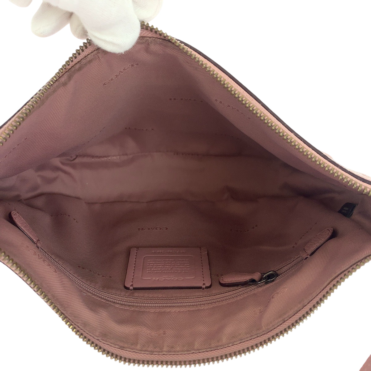 16596
COACH コーチ チェルシー ロゴ ピンク シルバー金具 PVC ショルダーバッグ ハンドバッグ 2way  レディース ABP9