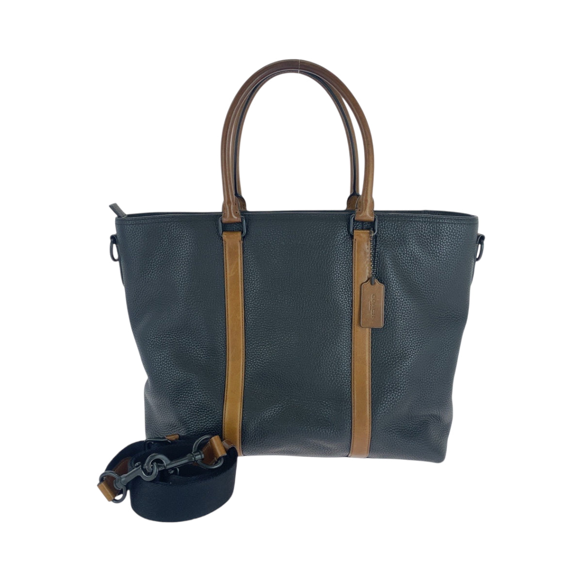 16597
COACH コーチ メトロポリタン ブラック ブラウン ブラック金具 レザー トートバッグ ビジネスバッグ 2way  メンズ ABP21