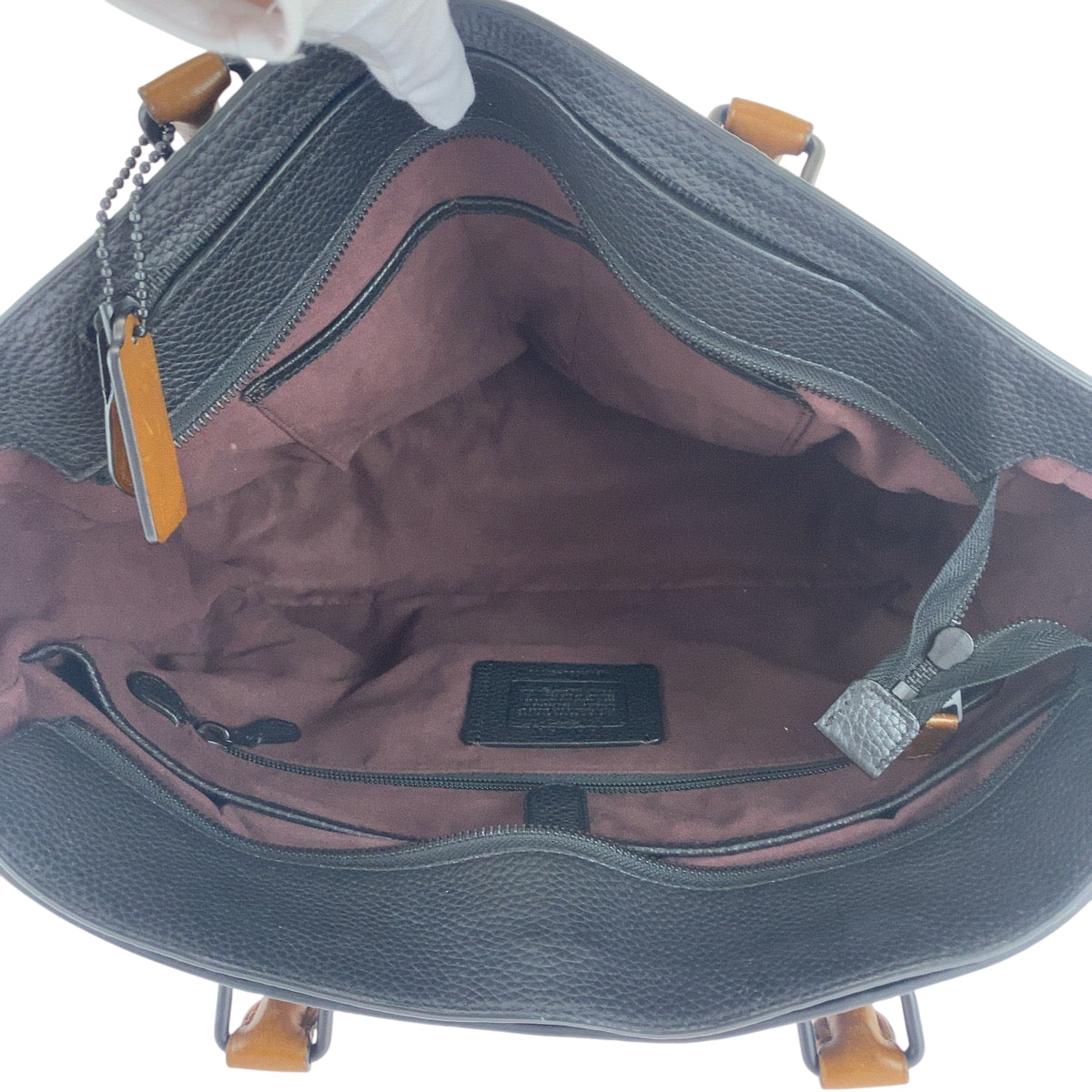 16597
COACH コーチ メトロポリタン ブラック ブラウン ブラック金具 レザー トートバッグ ビジネスバッグ 2way  メンズ ABP21