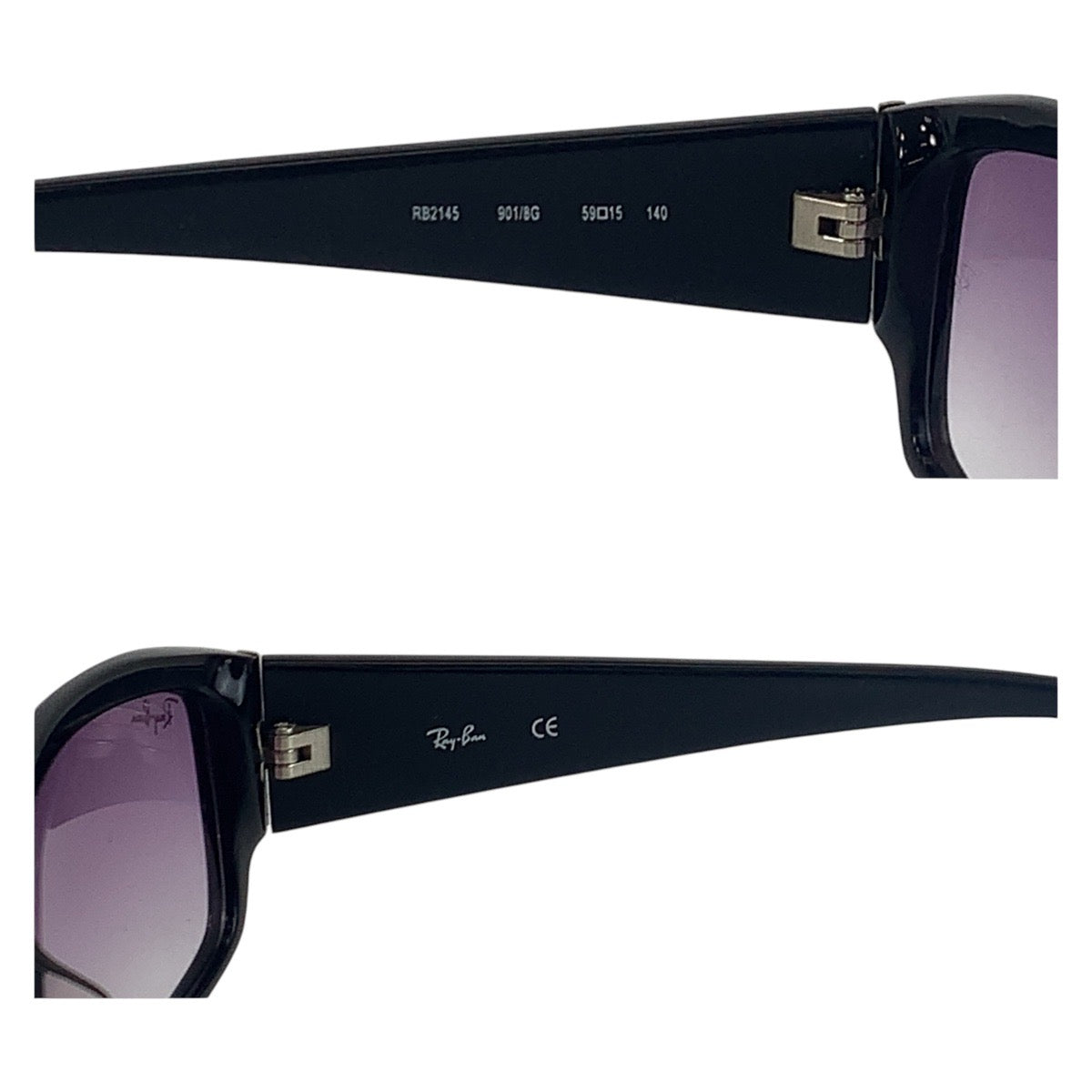 16613
Ray-Ban レイバン ブラック 黒 シルバー金具 プラスチック RB2145 901/8G 59◻︎15 140 サングラス 男女兼用 スクエア  メンズ