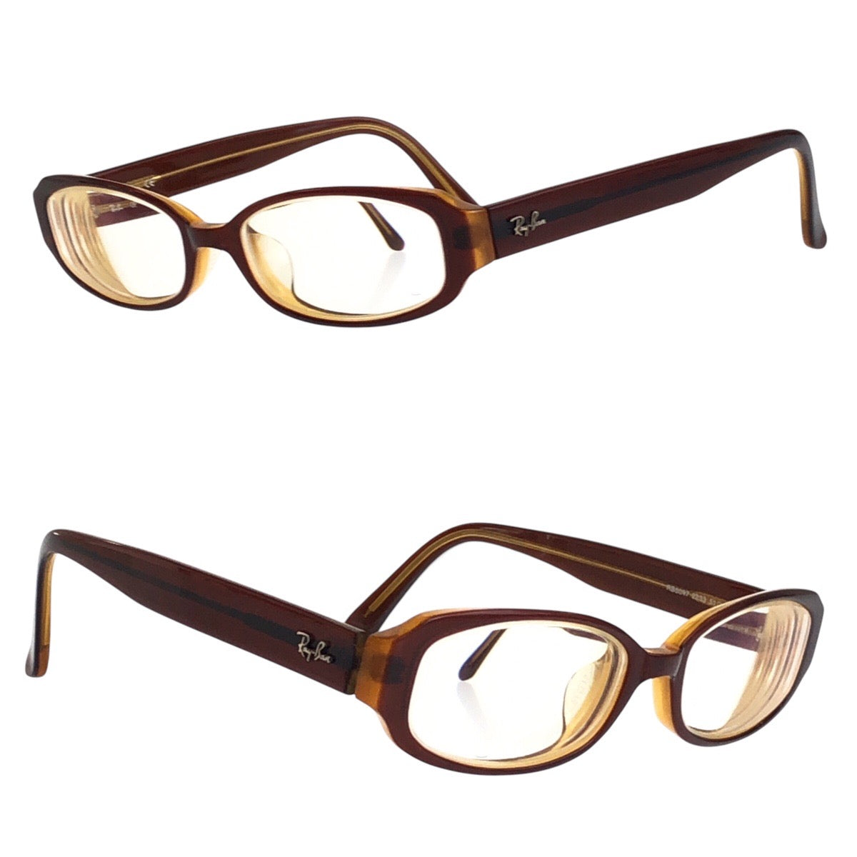 16614
Ray-Ban レイバン ブラウン シルバー金具 プラスチック 5097 2233 51□17 145 メガネフレーム  メンズ AB5