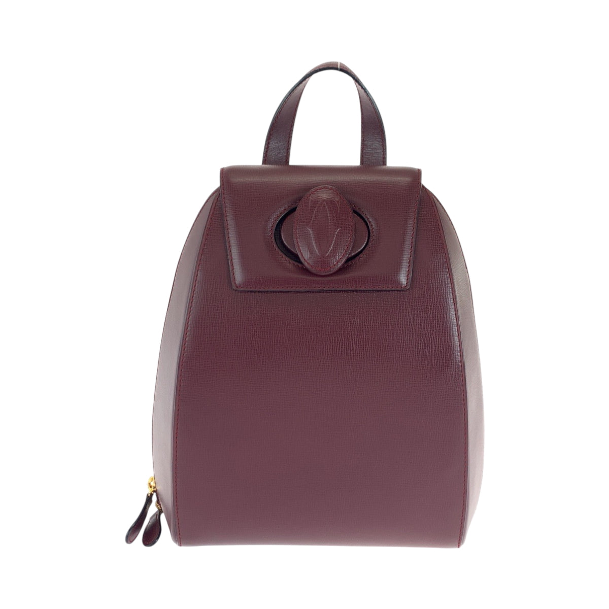 16619
CARTIER カルティエ マストライン ボルドー ゴールド金具 レザー リュックサック バックパック レディース SA72