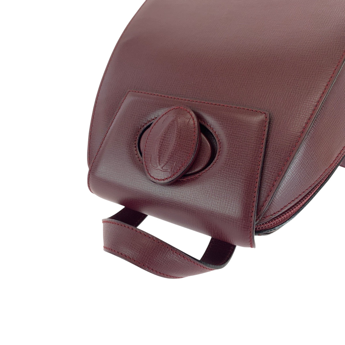 16619
CARTIER カルティエ マストライン ボルドー ゴールド金具 レザー リュックサック バックパック レディース SA72