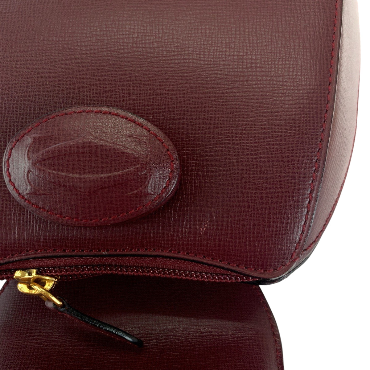 16619
CARTIER カルティエ マストライン ボルドー ゴールド金具 レザー リュックサック バックパック レディース SA72