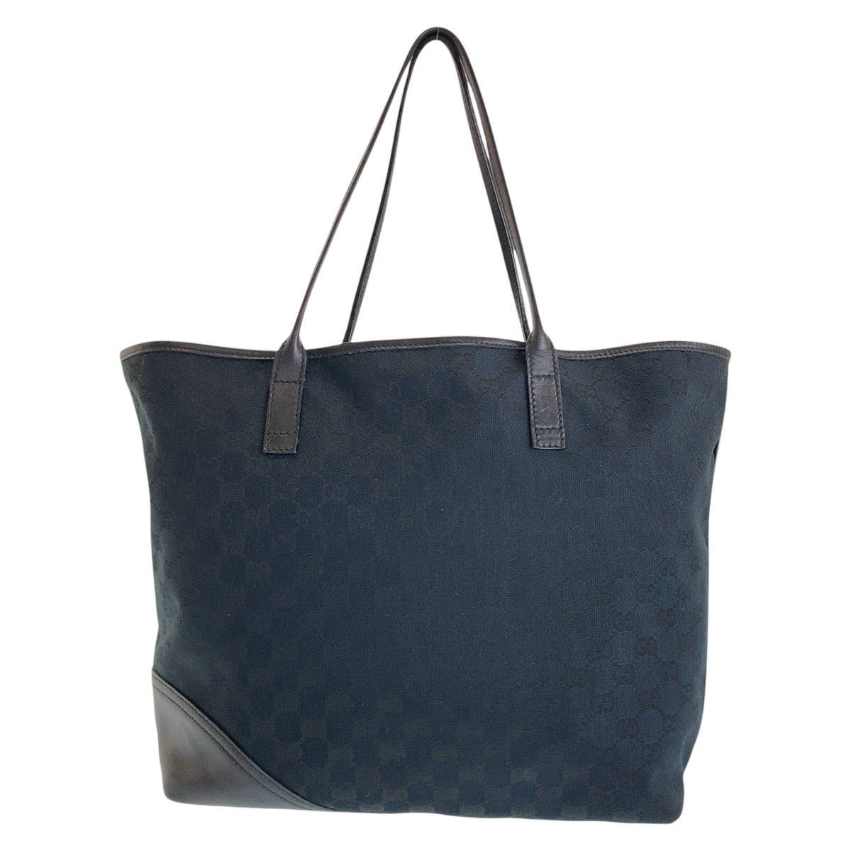 16620
GUCCI グッチ ニューブリット ブラック 黒 ゴールド金具 GGキャンバス / レザー 169945 トートバッグ ショルダーバッグ  レディース A48