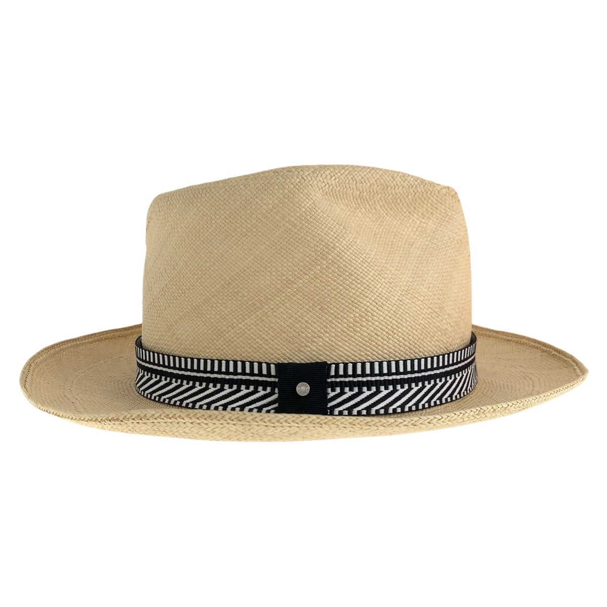 16625
HERMES エルメス パナマハット サイズ56 ベージュ シルバー金具 ストロー ハット 麦わら帽子  メンズ A48