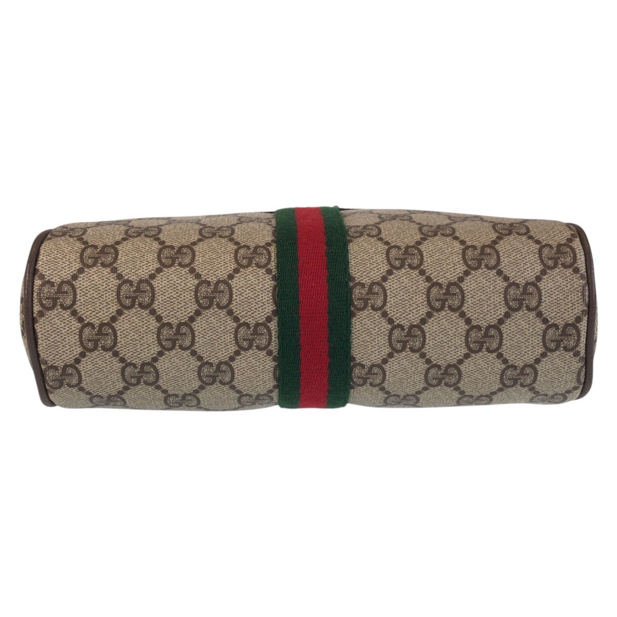 16629
GUCCI グッチ ヴィンテージ シェリーライン オールドグッチ ベージュ ブラウン ゴールド金具 GGスプリームキャンバス / レザー 65 02 004 ショルダーバッグ ポシェット  レディース