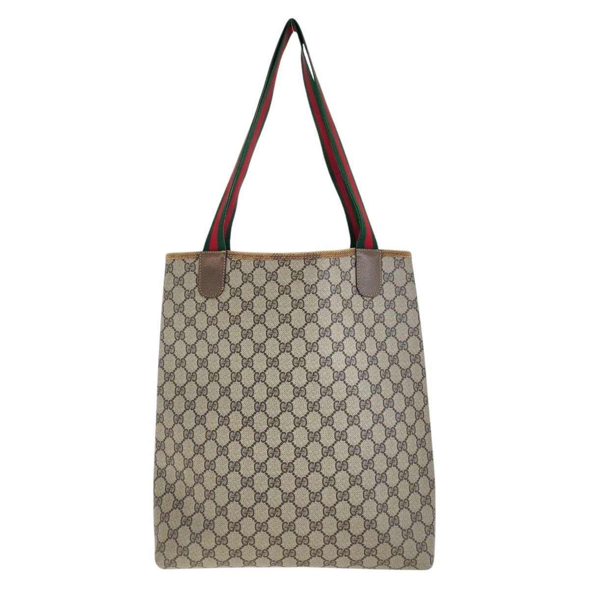 16633
GUCCI グッチ ヴィンテージ オールドグッチ シェリーライン インターロッキング ブラウン GGスプリームキャンバス / レザー 39 02 003 トートバッグ ショルダーバッグ 男女兼用  レディース AB14