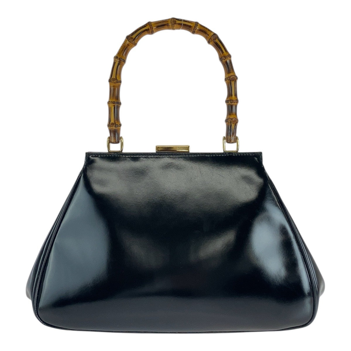 16635
GUCCI グッチ バンブー ブラック 黒 ゴールド金具 レザー 000 2046 0296 ハンドバッグ ショルダーバッグ  レディース AB39