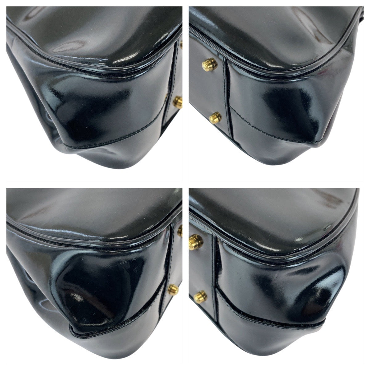 16635
GUCCI グッチ バンブー ブラック 黒 ゴールド金具 レザー 000 2046 0296 ハンドバッグ ショルダーバッグ  レディース AB39