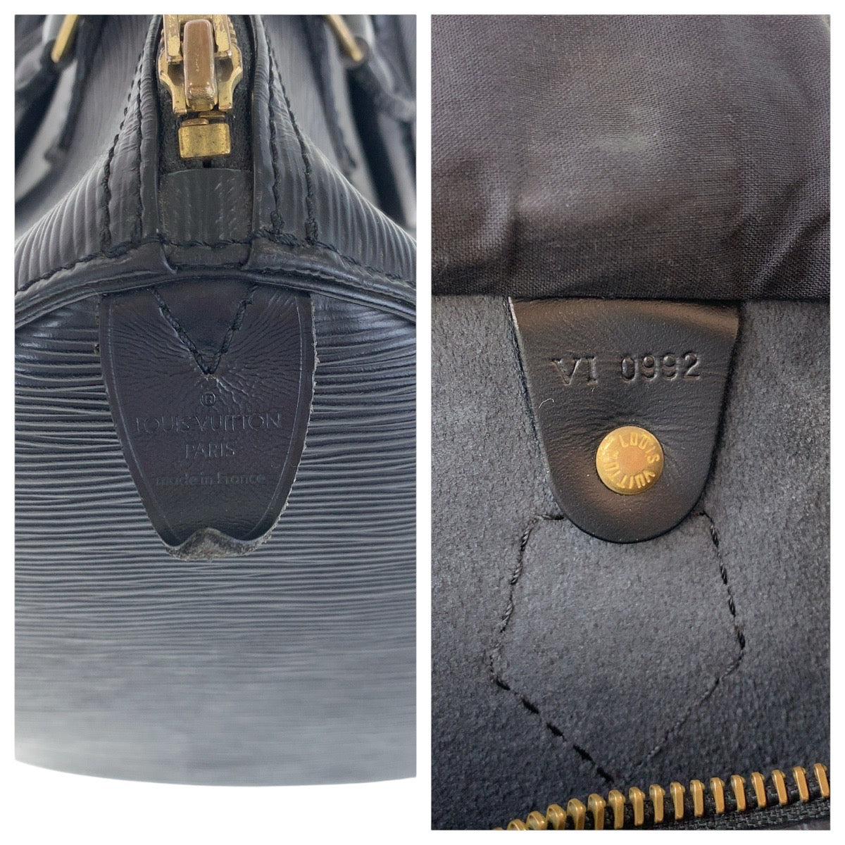 16636
LOUIS VUITTON ルイヴィトン エピ スピーディ 30 ノワール ブラック 黒 ゴールド金具 レザー M59022 ハンドバッグ ミニボストンバッグ  レディース AB41