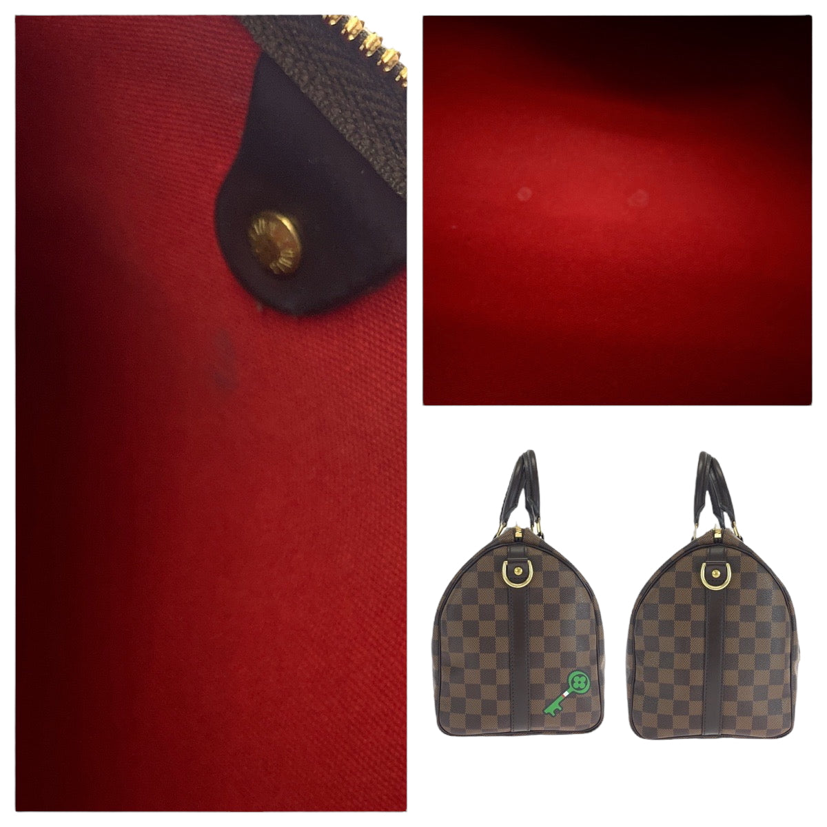 16638
LOUIS VUITTON ルイヴィトン ダミエ スピーディ30 バンドリエール パッチーズ ブラウン マルチカラー ゴールド金具 PVC N40060 ハンドバッグ ショルダーバッグ ミニボストンバッグ 2way  レディース