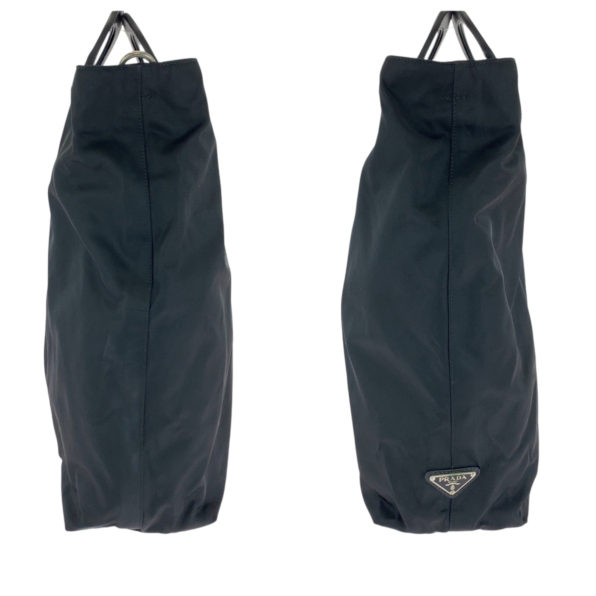 16640
PRADA プラダ テスート 三角ロゴプレート ブラック 黒 シルバー金具 ナイロン VA0523 ハンドバッグ トートバッグ ビジネスバッグ メンズ A48