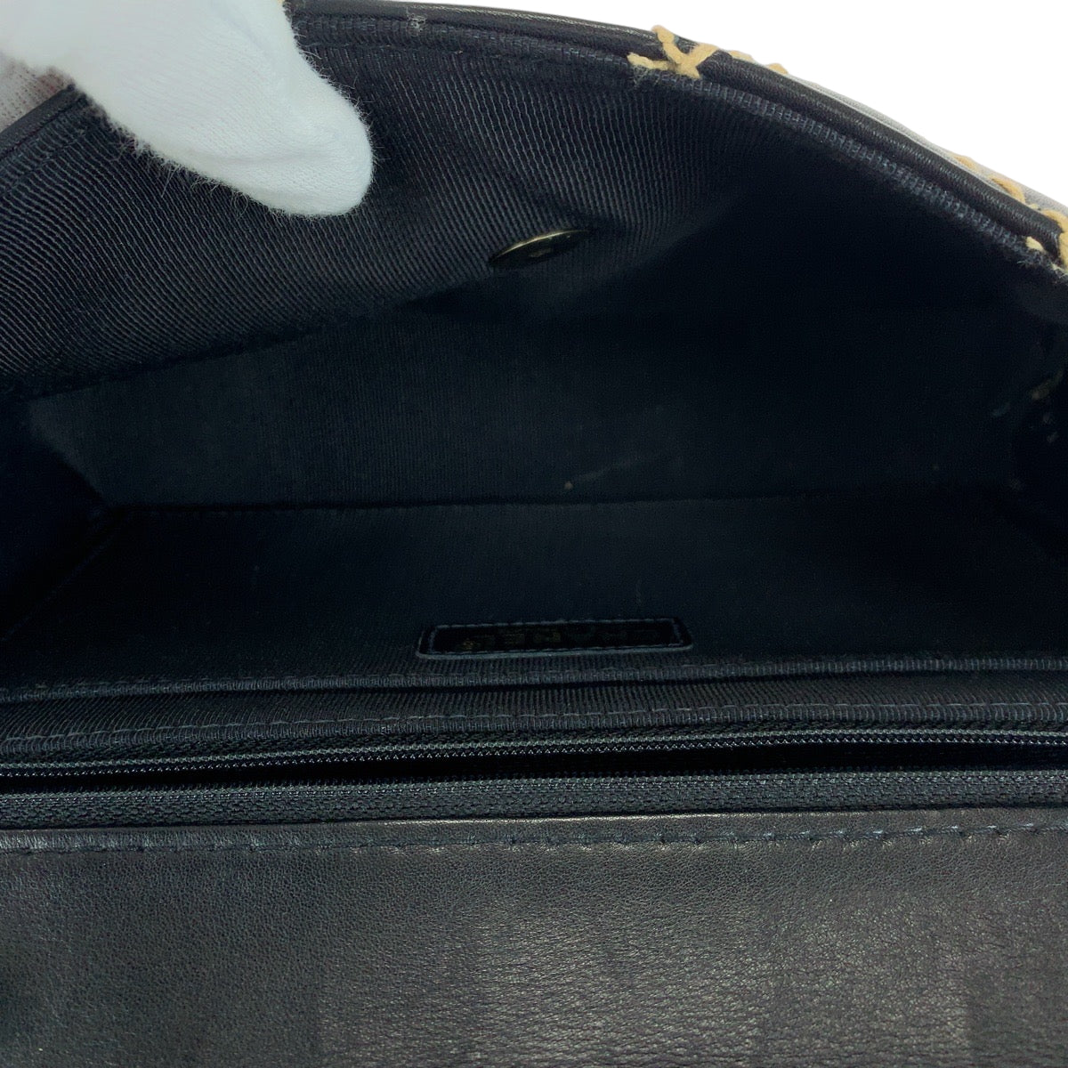 16648
CHANEL シャネル ヴィンテージ ワイルドステッチ ココマーク ターンロック ブラック 黒 ゴールド金具 ラムスキン チェーンショルダーバッグ  レディース A420