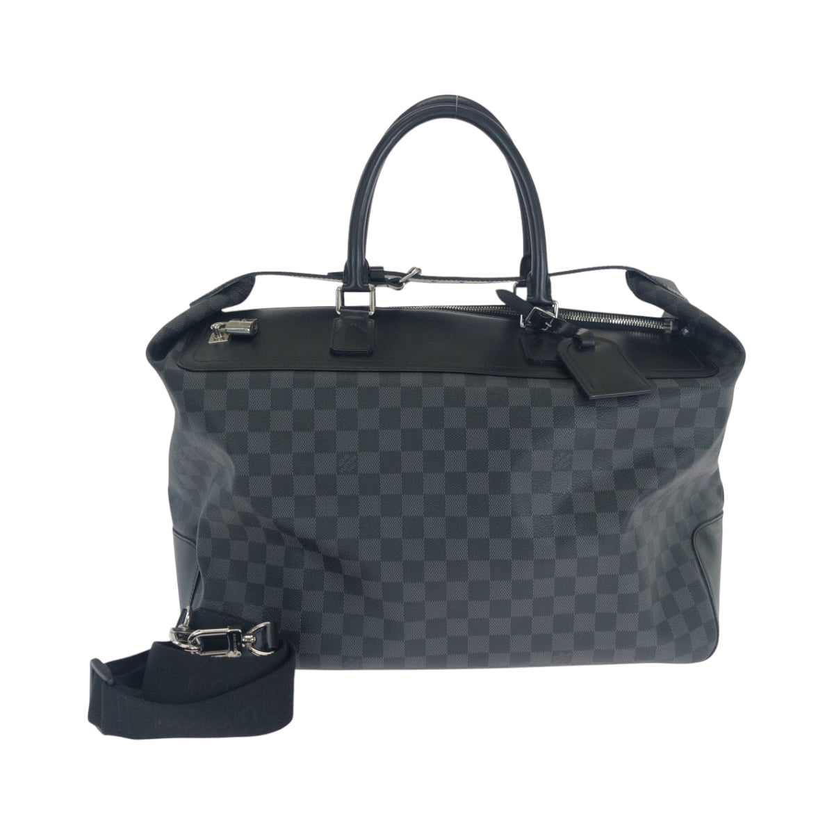 16649
LOUIS VUITTON ルイヴィトン ダミエ グラフィット ネオ グリニッジ ブラック 黒 グレー シルバー金具 PVC N41164 ボストンバッグ ショルダーバッグ 2way  メンズ A180