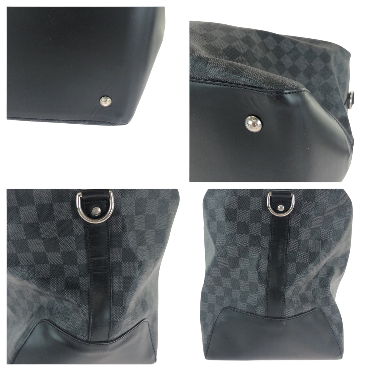 16649
LOUIS VUITTON ルイヴィトン ダミエ グラフィット ネオ グリニッジ ブラック 黒 グレー シルバー金具 PVC N41164 ボストンバッグ ショルダーバッグ 2way  メンズ A180
