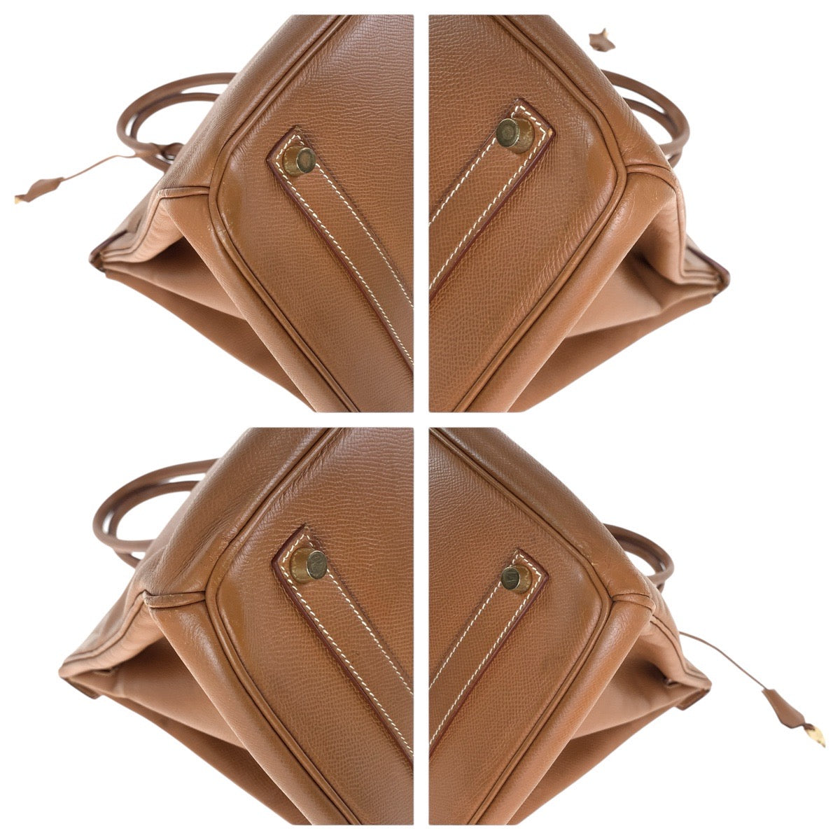 16650
HERMES エルメス ヴィンテージ バーキン 35 ゴールド ブラウン ゴールド金具 クシュベル ハンドバッグ トートバッグ ◻︎A刻印  レディース