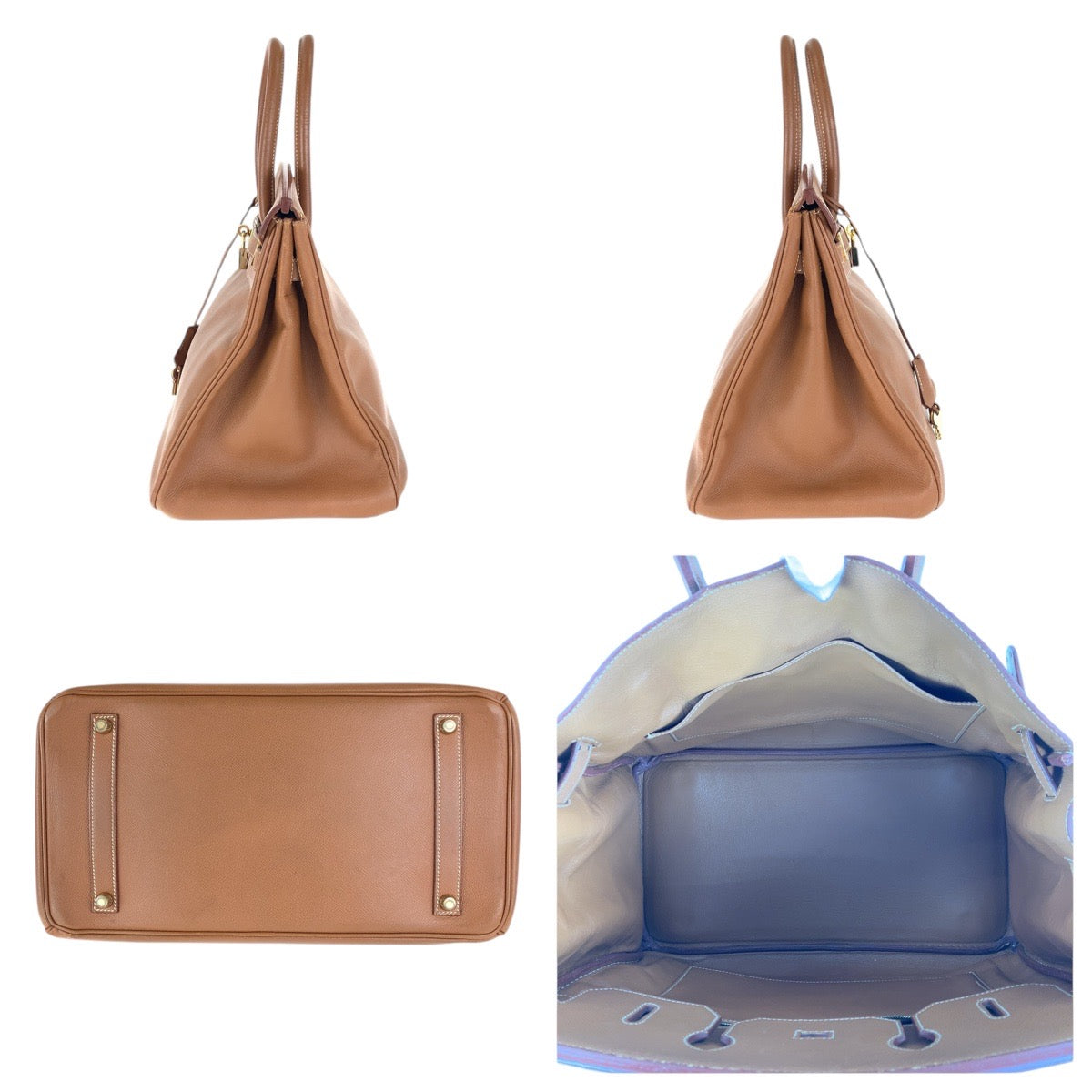 16650
HERMES エルメス ヴィンテージ バーキン 35 ゴールド ブラウン ゴールド金具 クシュベル ハンドバッグ トートバッグ ◻︎A刻印  レディース