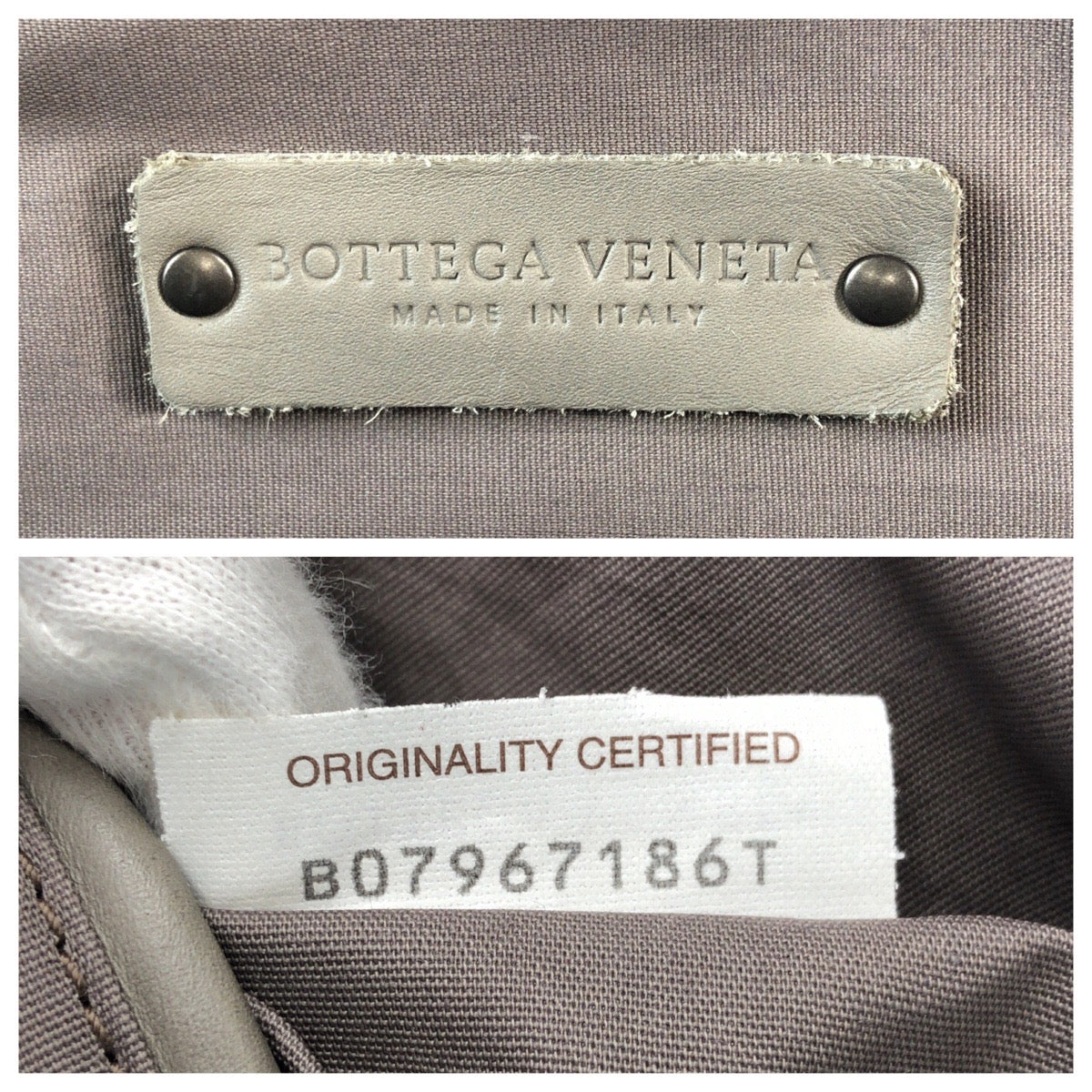 16652
BOTTEGAVENETA ボッテガヴェネタ イントレチャート グレー レザー ビジネスバッグ ショルダーバッグ 2way  メンズ