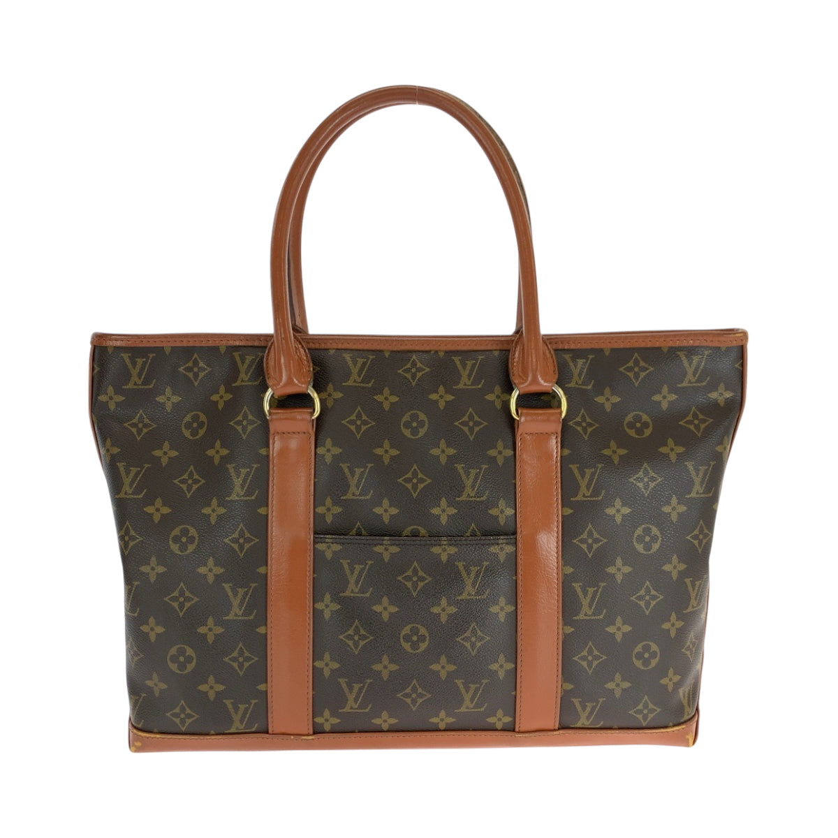 16655
LOUIS VUITTON ルイヴィトン モノグラム ウィークエンドPM ブラウン ゴールド金具 PVC M42425 トートバッグ ショルダーバッグ  レディース AB42