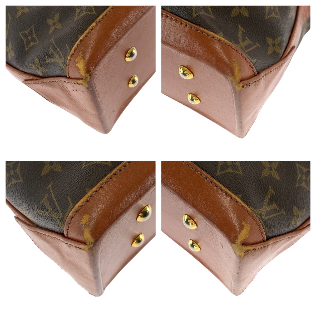 16655
LOUIS VUITTON ルイヴィトン モノグラム ウィークエンドPM ブラウン ゴールド金具 PVC M42425 トートバッグ ショルダーバッグ  レディース AB42