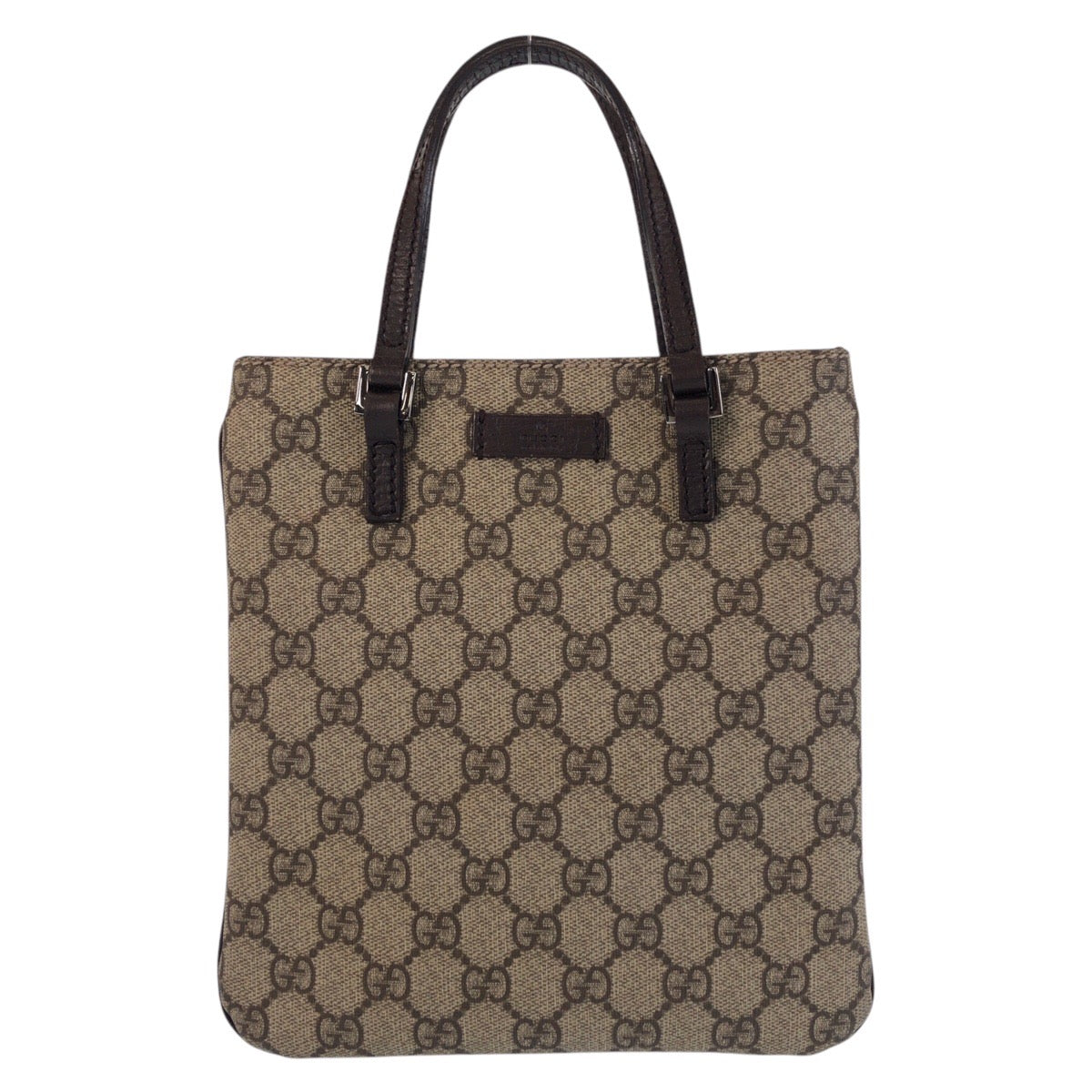 16659
GUCCI グッチ ベージュ ブラウン GGスプリームキャンバス / レザー 114600 トートバッグ ハンドバッグ  レディース