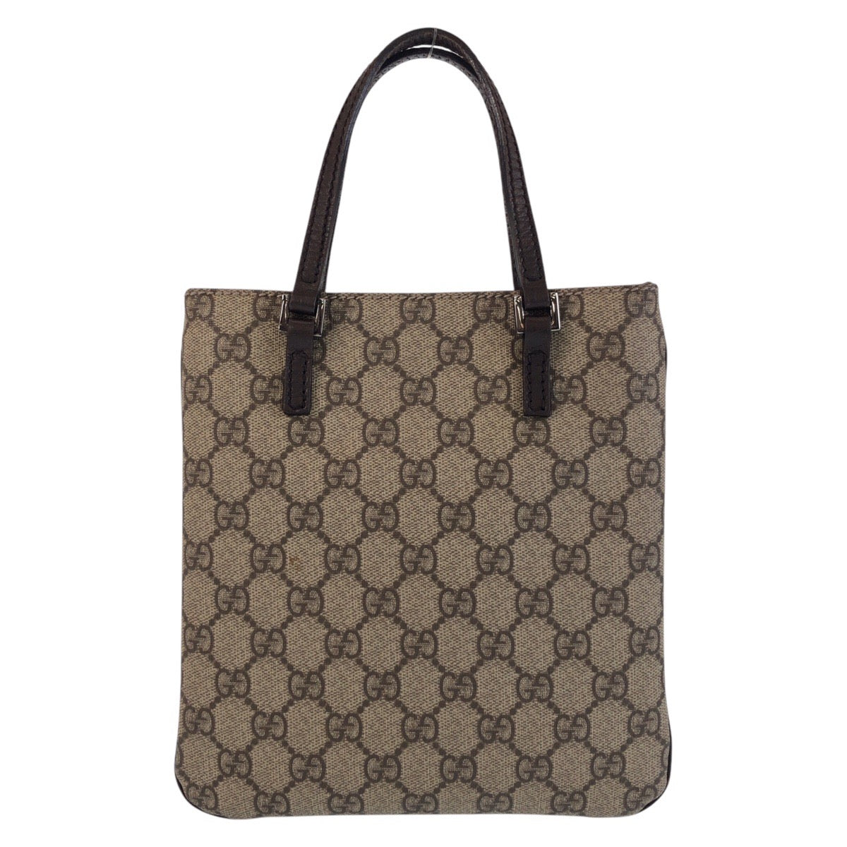 16659
GUCCI グッチ ベージュ ブラウン GGスプリームキャンバス / レザー 114600 トートバッグ ハンドバッグ  レディース