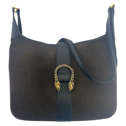 16662
GUCCI グッチ デュオニソス ブラウン ゴールド金具 スウェード / レザー 001 4067 ショルダーバッグ  レディース