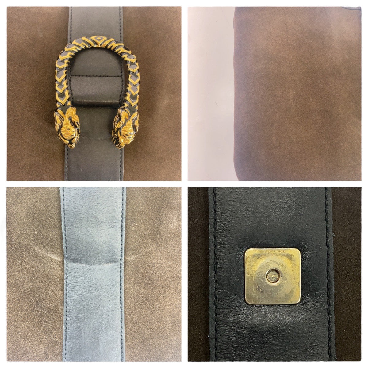 16662
GUCCI グッチ デュオニソス ブラウン ゴールド金具 スウェード / レザー 001 4067 ショルダーバッグ  レディース